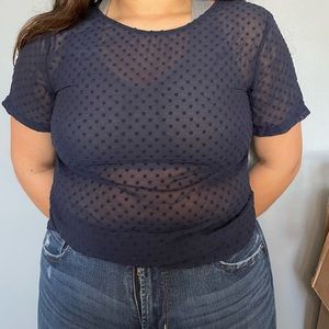 A new day mesh dot top